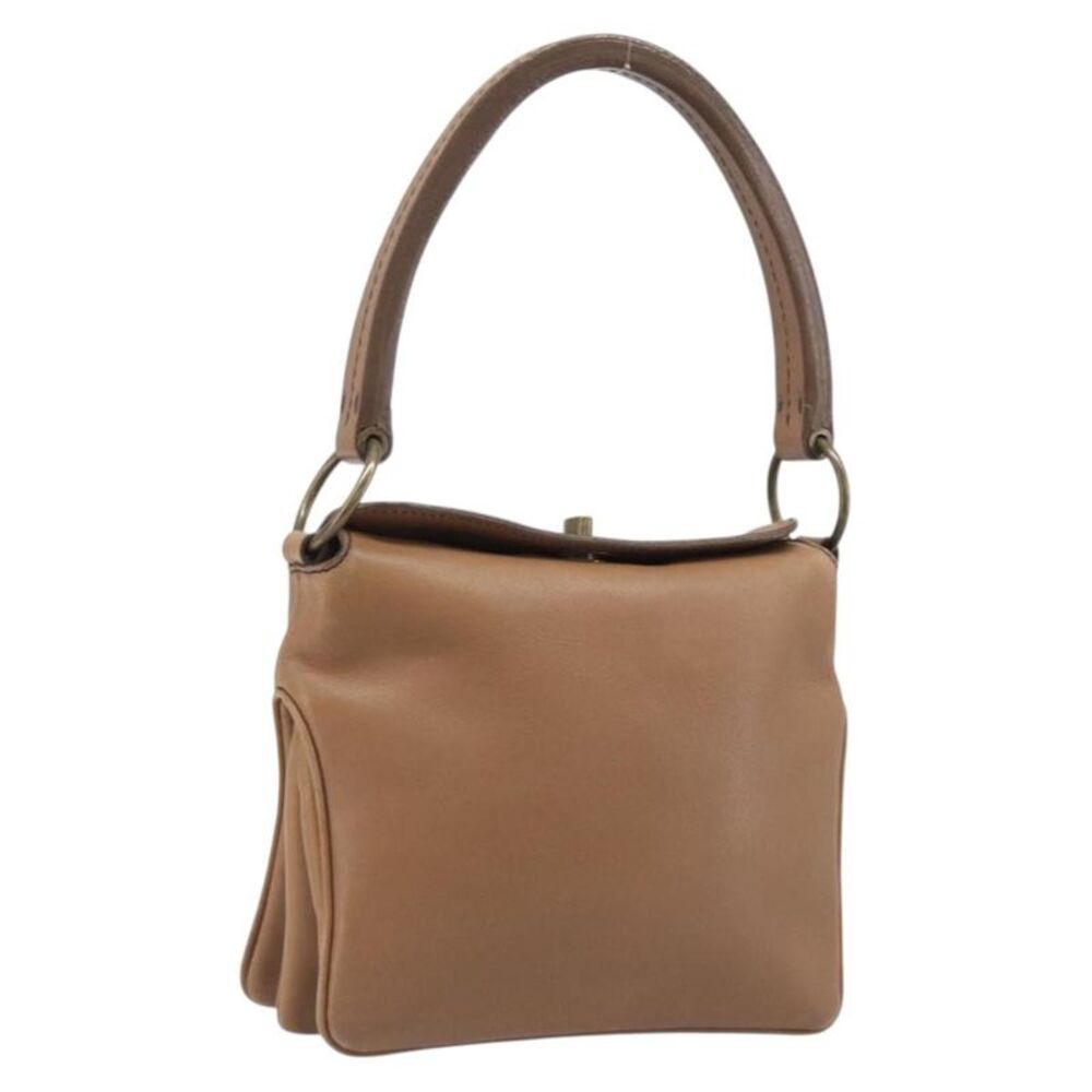 Miu Miu Beau Top Handle Leather Brown Leather Handbag